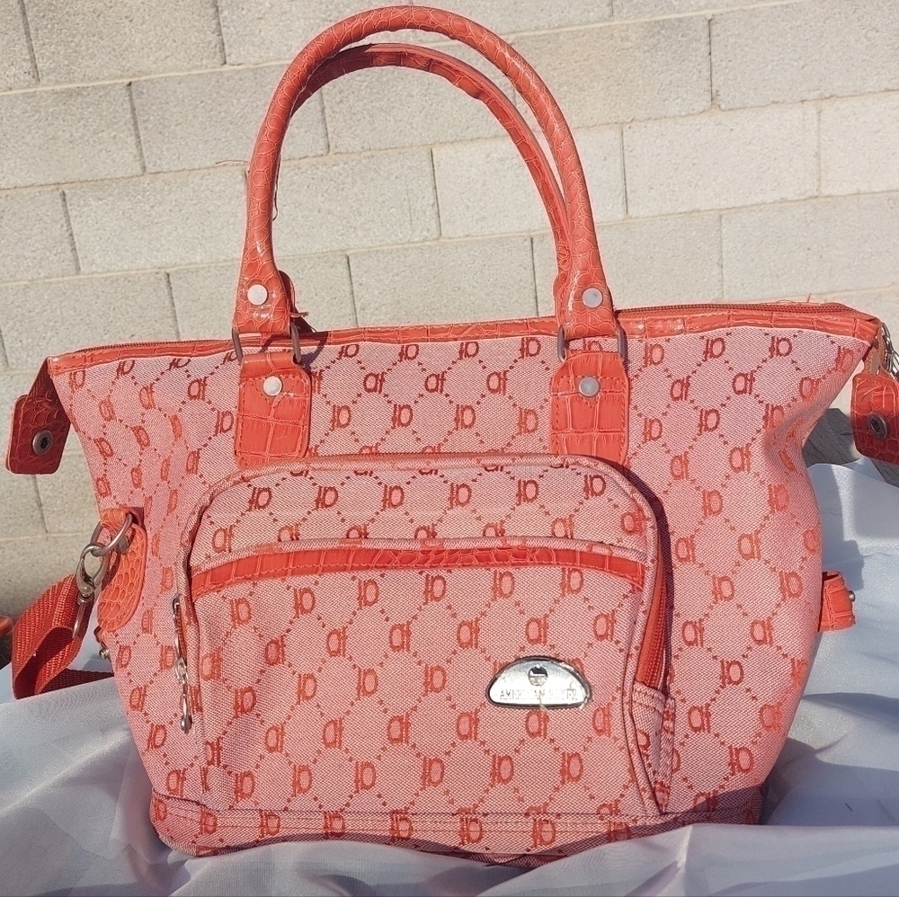 American flyer cosmetics satchel